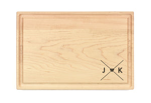 Rectangular Maple Bar Board With Juice Grooves