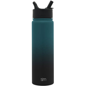 Laser Engraved Summit Water Bottle With Straw Lid - 22oz
