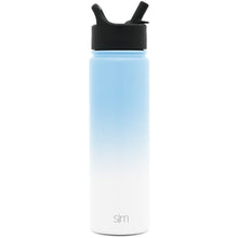 Load image into Gallery viewer, Laser Engraved Summit Water Bottle With Straw Lid - 22oz