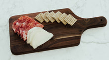 Load image into Gallery viewer, Intercap Lending - Solid Walnut Charcuterie Board with Handle