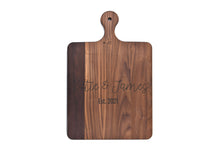 Load image into Gallery viewer, First Colony Mortgage - Solid Walnut Cutting Board with Rounded Handle