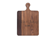 Load image into Gallery viewer, Momentum - Solid Walnut Cutting Board with Rounded Handle