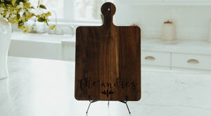 First Colony Mortgage - Solid Walnut Cutting Board with Rounded Handle