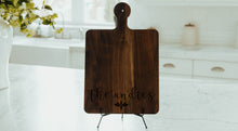 Load image into Gallery viewer, Momentum - Solid Walnut Cutting Board with Rounded Handle