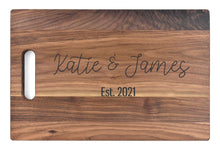 Load image into Gallery viewer, Intercap Lending - Large Walnut Chopping Board with Cutout Handle