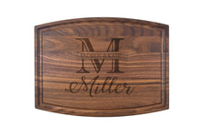 Load image into Gallery viewer, First Colony Mortgage - Medium Modern Walnut Bar Board with Juice Groove