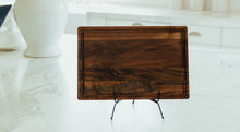 Load image into Gallery viewer, Rectangular Walnut Bar Board With Juice Grooves
