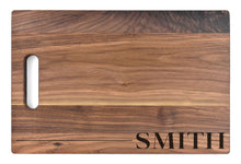 Load image into Gallery viewer, First Colony Mortgage - Large Walnut Chopping Board with Cutout Handle