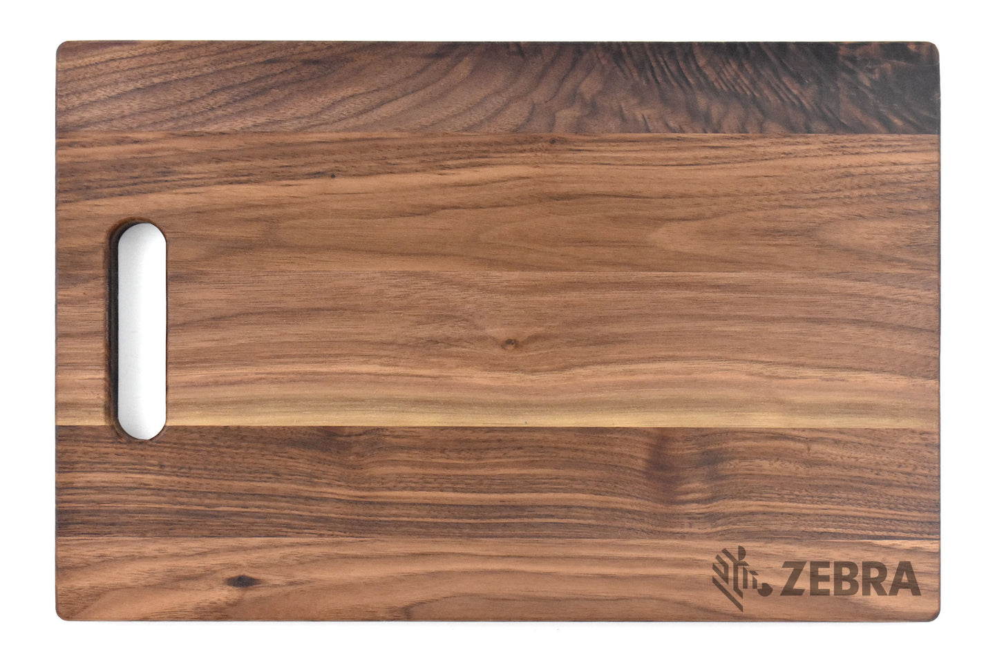 THNKS - Zebra Large Walnut Chopping Board with Cutout Handle