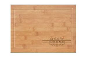 Large Modern Bamboo Cutting Board with Juice Groove