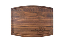 Load image into Gallery viewer, First Colony Mortgage - Medium Modern Walnut Bar Board with Juice Groove