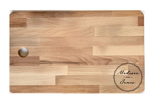 First Colony Mortgage - Large Beech Chopping Board With Access Handle