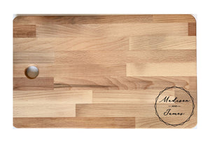 Intercap Lending - Large Beech Chopping Board With Access Handle