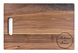 Momentum - Large Walnut Chopping Board with Cutout Handle