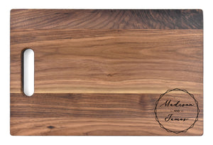 Intercap Lending - Large Walnut Chopping Board with Cutout Handle