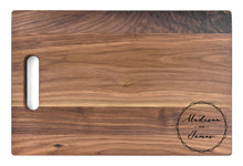 Load image into Gallery viewer, Large Walnut Chopping Board with Cutout Handle