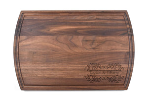 Neo Home Loans - Large Modern Walnut Cutting Board with Juice Groove